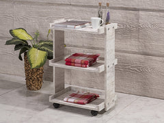 Cihaz Taşıma Sehpası, Hareketli Ahşap Cihaz Taşıma Arabası, Tekerlekli Etejer, Cihaz Sehpası