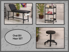 Hazır Dövme Sedyesi Seti, Cihaz Sehpası, Sandalye, Ucuz Sedye Seti Ucuz Muayene Sedyesi Seti