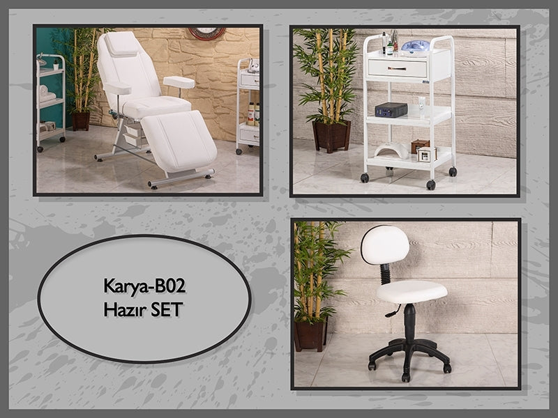 Hazır Kalıcı Makyaj seti, Hareketli Koltuk, Cihaz Sehpası, Sandalye