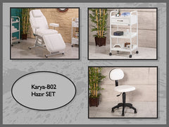 Hazır Kalıcı Makyaj seti, Hareketli Koltuk, Cihaz Sehpası, Sandalye