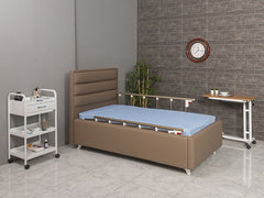 Hareketli Hasta Bakım Yatağı, Ev Tipi Hasta Karyolası, 2 Motorlu hasta Yatağı, Korkuluklu Karyola