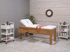 Sırt Hareketli Ahşap Bakım ve Masaj Masası