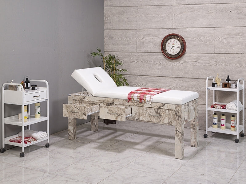 Sırt Hareketli Ahşap Bakım ve Masaj Masası