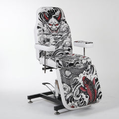 The Oni Collection | Özel Baskılı | Hidrolikli Dövme Tattoo Koltuğu