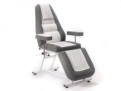 Anka Sırt ve Ayak Kısmı Hareketli Koltuk |Gri - Beyaz