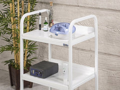 Dizayn Cihaz Taşıma ve Setup Sehpası | 3 Raflı - Beyaz