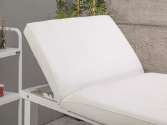 Elit Ekstra Sağlam Sırt Hareketli Bakım Masası | Beyaz