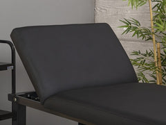 Elit Ekstra Sağlam Sırt Hareketli Bakım Masası | Siyah