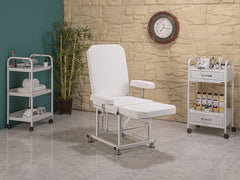 Eva Sırt ve Ayak Kısmı Hareketli Koltuk | Beyaz