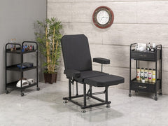 Eva Sırt ve Ayak Kısmı Hareketli Koltuk | Siyah