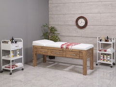 Foça Sırt Hareketli Ahşap Bakım Masası | Atlantik