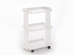 Natura Cihaz Taşıma ve Setup Sehpası | 3 Raflı - Beyaz