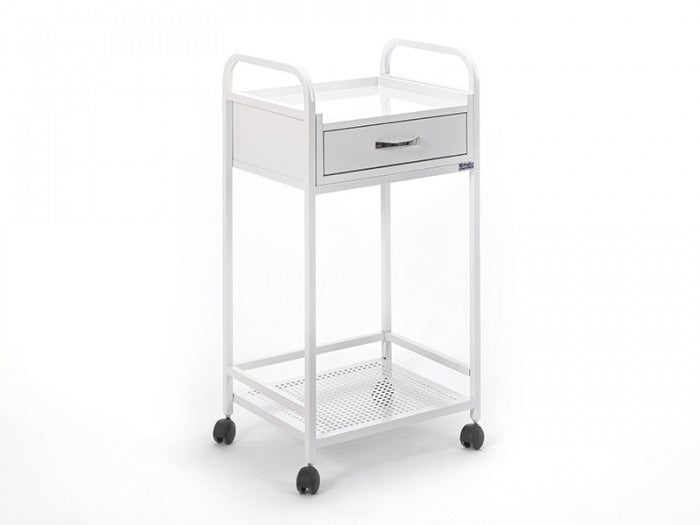 Arya Cihaz Taşıma ve Setup Sehpası | Ahşap Çekmeceli - Beyaz - Sac Arya Cihaz Taşıma ve Setup Sehpası | Ahşap Çekmeceli - Beyaz - Sac