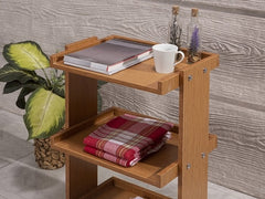 Natura Cihaz Taşıma ve Setup Sehpası | 3 Raflı - Bambu