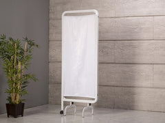 2 Kanatlı Paravan Perde | Beyaz - Oval