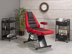 Montana Dövme Tattoo Koltuğu | Kırmızı - Siyah