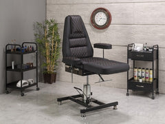 Royal-3 Hidrolikli Dövme Tattoo Koltuğu | Siyah