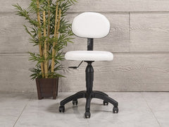 Amortisörlü Çalışma Sandalyesi | Beyaz - Plastik Ayak