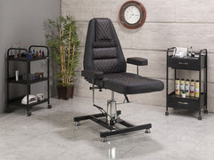 Royal Hidrolikli Dövme Tattoo Koltuğu | Siyah