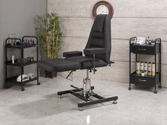 Royal Hidrolikli Dövme Tattoo Koltuğu | Siyah