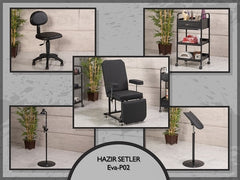 Hazır Setler | Eva-P02 | Koltuk, Sehpa, Sandalye, Lamba, Kolluk