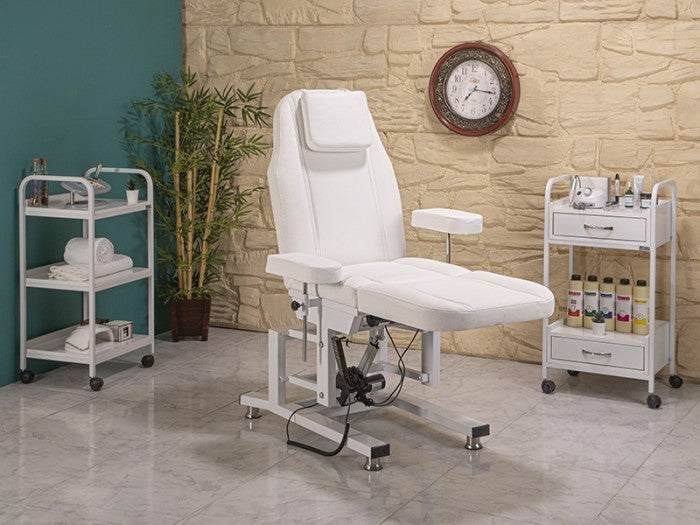 Moda 3 Motorlu Yükseklik Hareketli Koltuk | Beyaz Moda 3 Motorlu Yükseklik Hareketli Koltuk | Beyaz