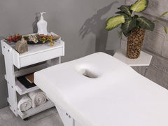 Natura Ahşap Bakım ve Masaj Masası - Beyaz