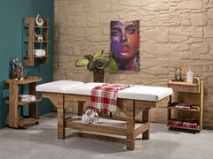 Natura Sırt Hareketli Ahşap Bakım Masası - Atlantik