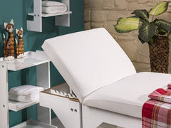 Natura Sırt Hareketli Ahşap Bakım Masası - Beyaz