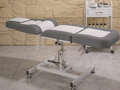 Royal-3 Ekstra Yüksek Hareketli Hidrolikli Koltuk | Gri - Beyaz