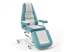 Royal Yükseklik Hareketli Hidrolikli Koltuk | Turkuaz - Beyaz