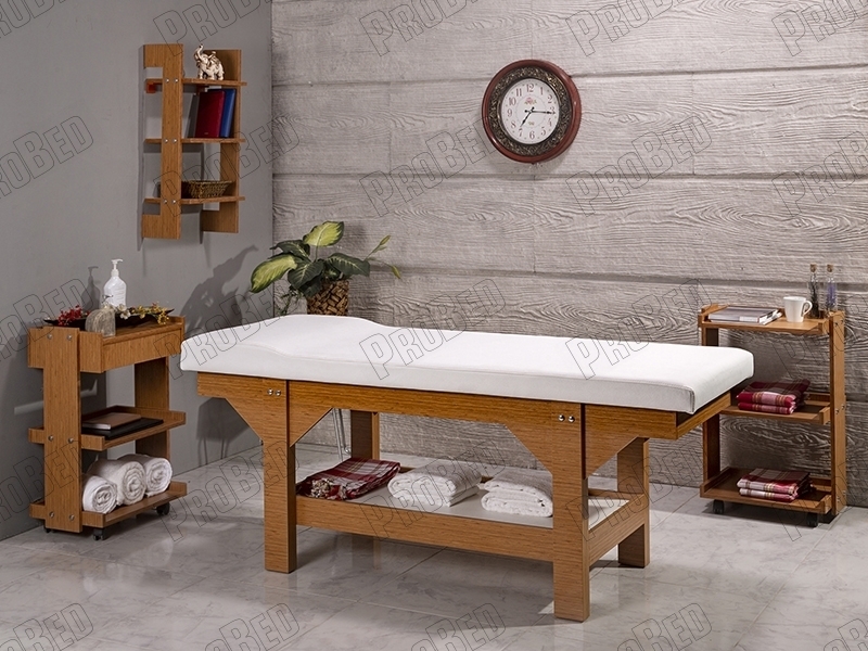 wood massage bed