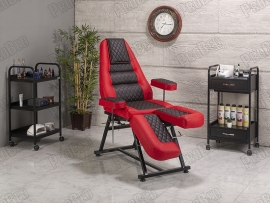 Anka-2 Doublegged Tattoo Seat | Red-Black