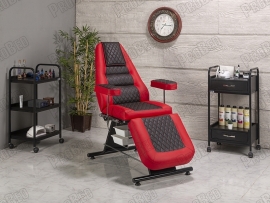 Montana Back and Foot Part Moving Seat | Red-Black