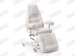 Royal Ridge and Foot Part Moving Hydrolated Seat (White)