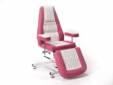 Royal Ridge and Foot Part Moving Hydrolated Seat (Pink-White)