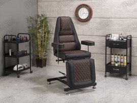 Royal Height Moving Hydraulic Seat | Brown-Black