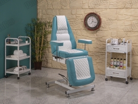 Royals-3 Extra High-Moving Hydraulic Seat | Turquoise-White
