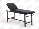 Oval Folding Footed Care Desk | Black-Towel Rack