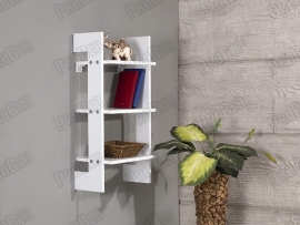 Natura Wood Wall Shelf | White