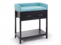 Baby Six Open (Replacement) Desk | Turquoise-White