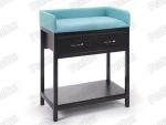 Baby Six Open (Replacement) Desk | Turquoise-White