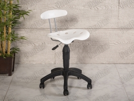 Chair of the Depreciation Work | Plastic Seat-White-Plastic Foot
