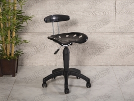 Chair of the Depreciation | Plastic Seat-Black-Plastic Foot