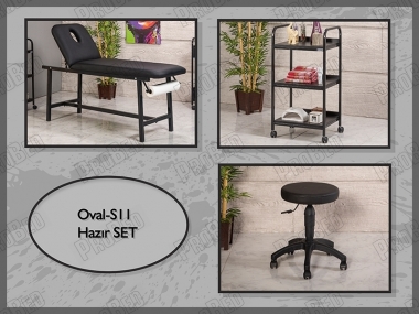 Ready Sets | Oval-S11 | Stretcher (Perforiert), Device Sehpass, Stool