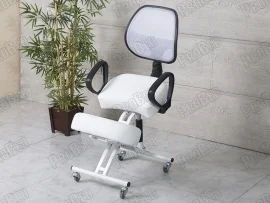 Amortisörlü Dik Duruş Sandalyesi | Arkalıklı - Beyaz