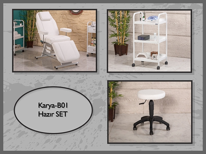 Hazır Kalıcı Makyaj seti, Hareketli Koltuk, Cihaz Sehpası, Sandalye