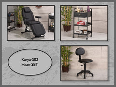 Hazır Dövmeci Setleri,  Hareketli Koltuk, Cihaz Sehpası, Tabure, Dövme Setleri, Dövmeci Malzemleri