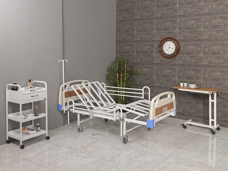 Serum Askılıklı Hastane Tipi Karyola, Ev Tipi Yaşlı Bakım Yatağı, Abiyes Başlıklı Ev Tipi Karyolalar