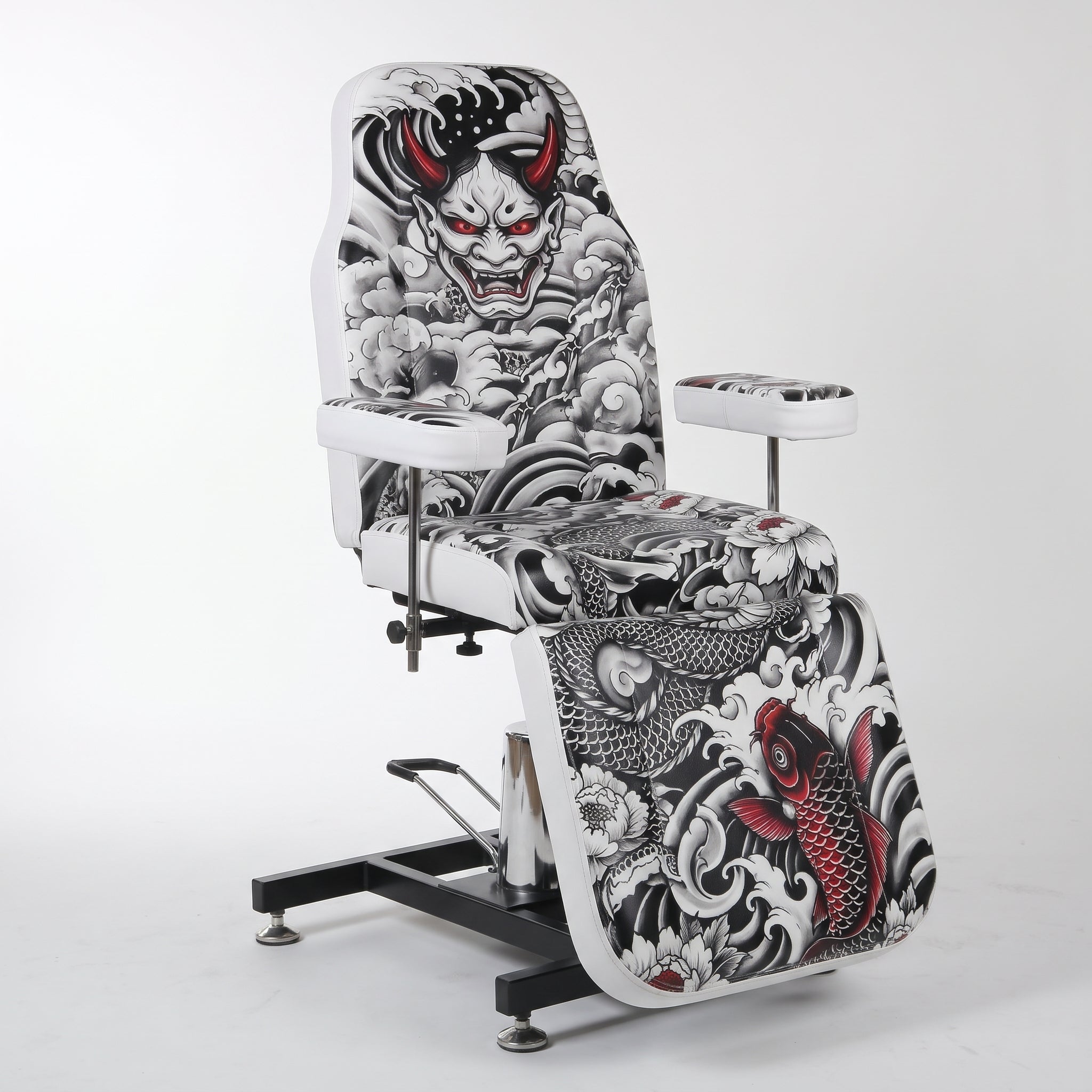 The Oni Collection | Özel Baskılı | Hidrolikli Dövme Tattoo Koltuğu